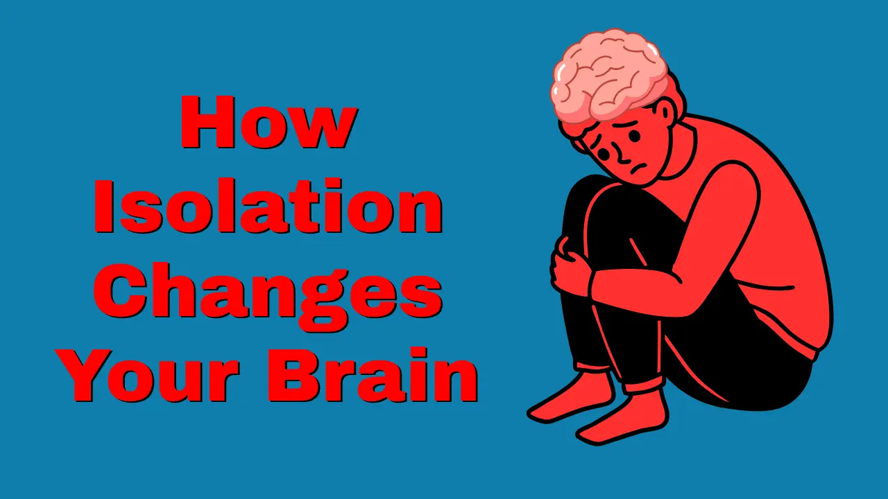 a human brain in quiet surroundings, symbolizing the effect of social isolation on mental health