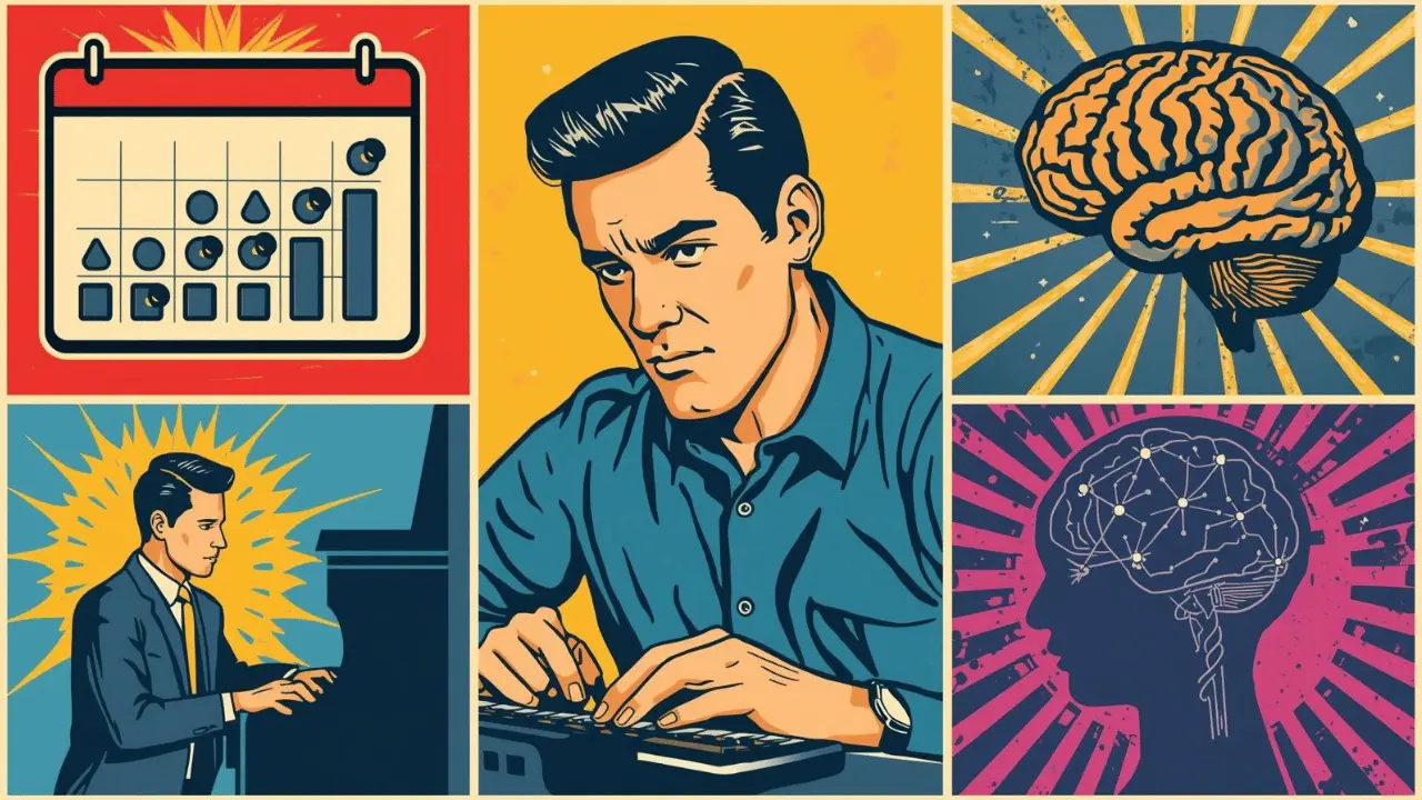 Illustration of consistent daily practice symbolizing how repetition strengthens learning and mastery over time