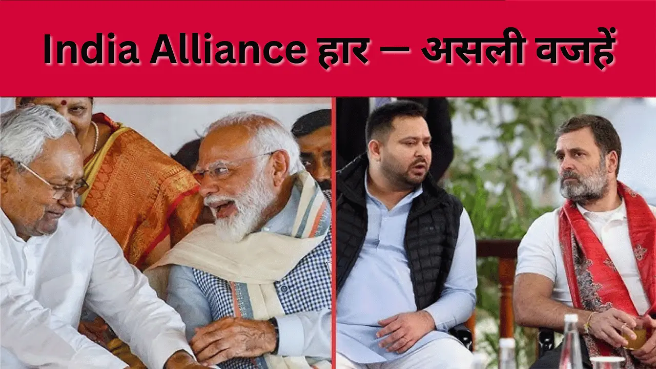 India Alliance की बिहार चुनाव हार की असली वजहें — voter psychology, ground organization