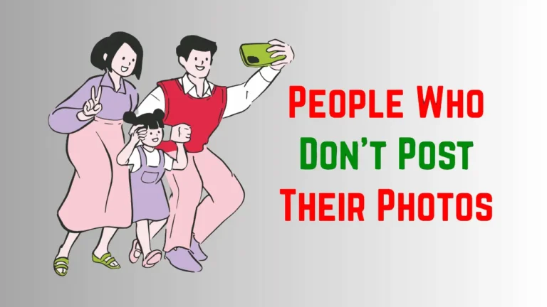 Simple stick figure illustration representing people choosing privacy over social media sharing