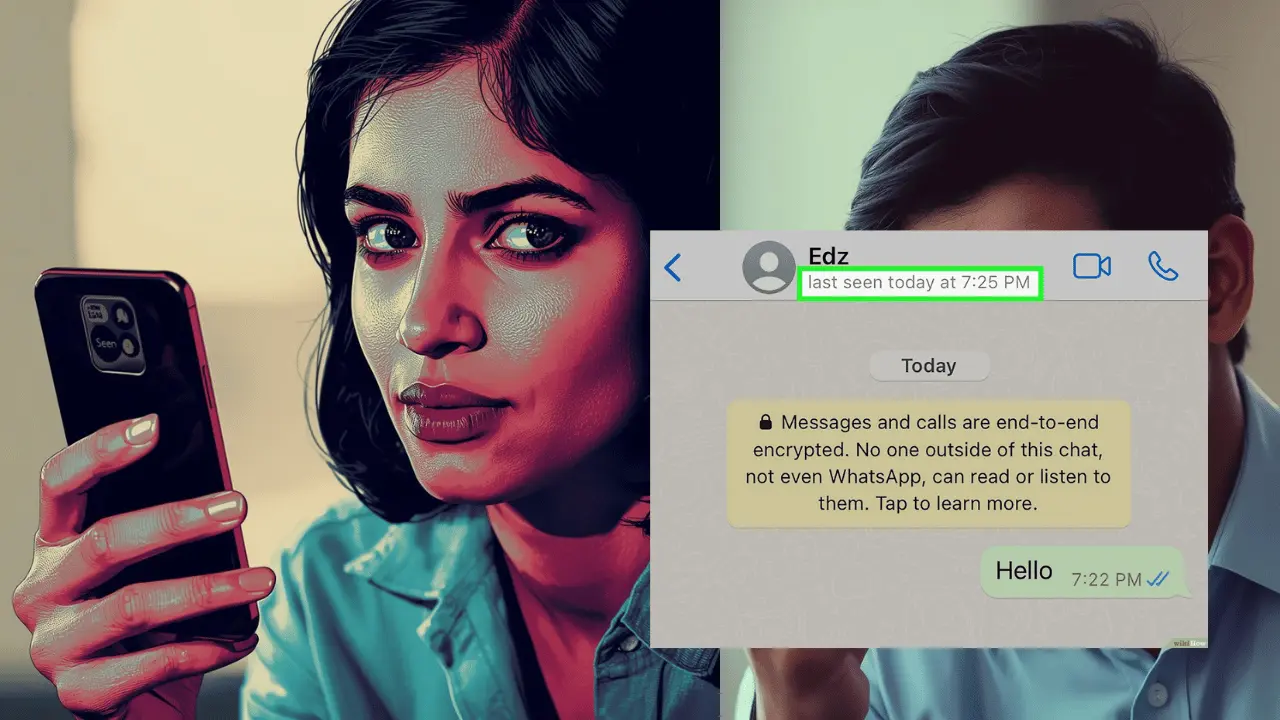 person looking at a phone screen with a message seen but no reply