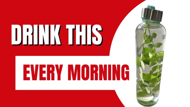 A glass of curry leaves water made from fresh curry patta for digestion and metabolism support