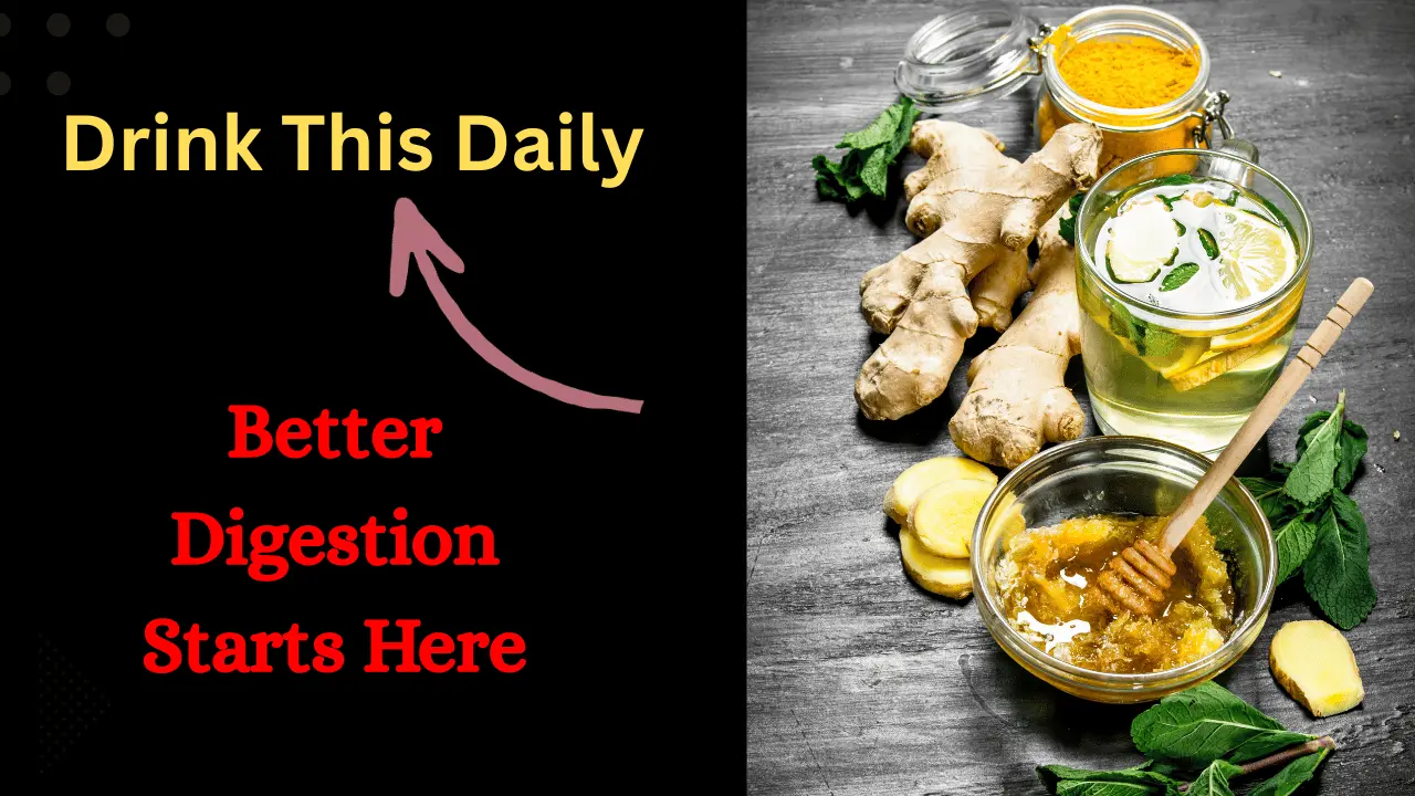 A glass of ginger water made from fresh ginger slices for digestion and immunity support