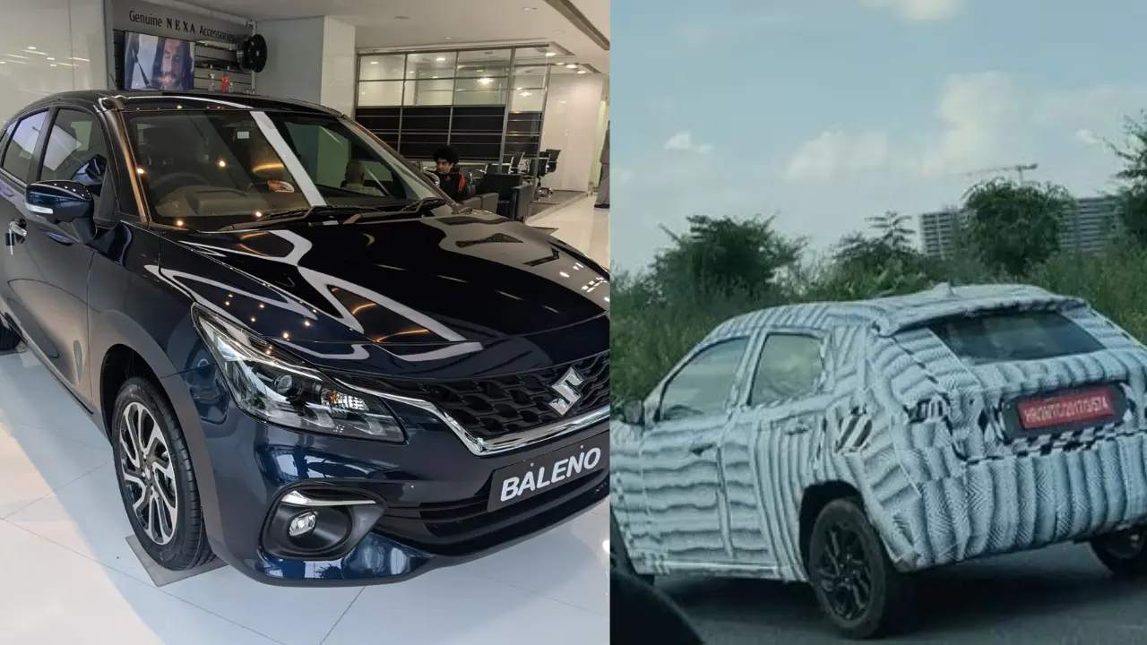 2026 Maruti Suzuki Baleno facelift front and back design view