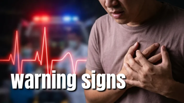 person experiencing chest pain early sign of cardiac arrest