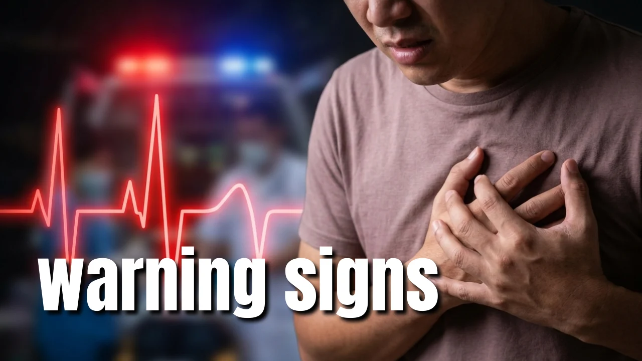 person experiencing chest pain early sign of cardiac arrest