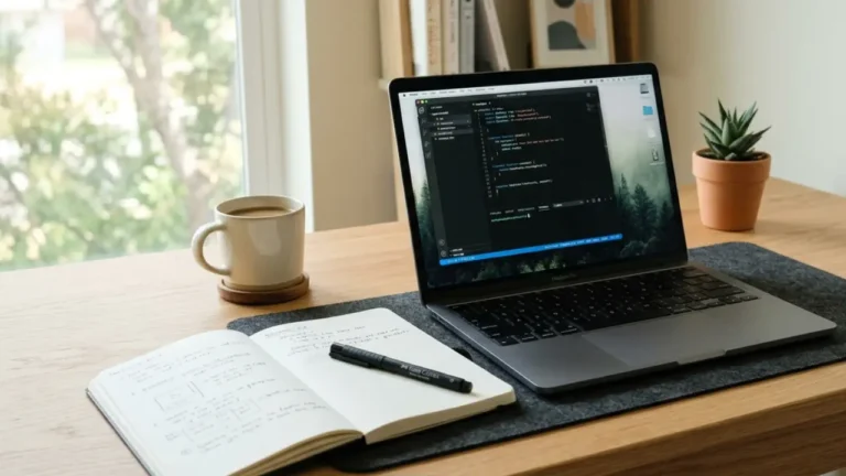 clean workspace setup with no distractions for better focus