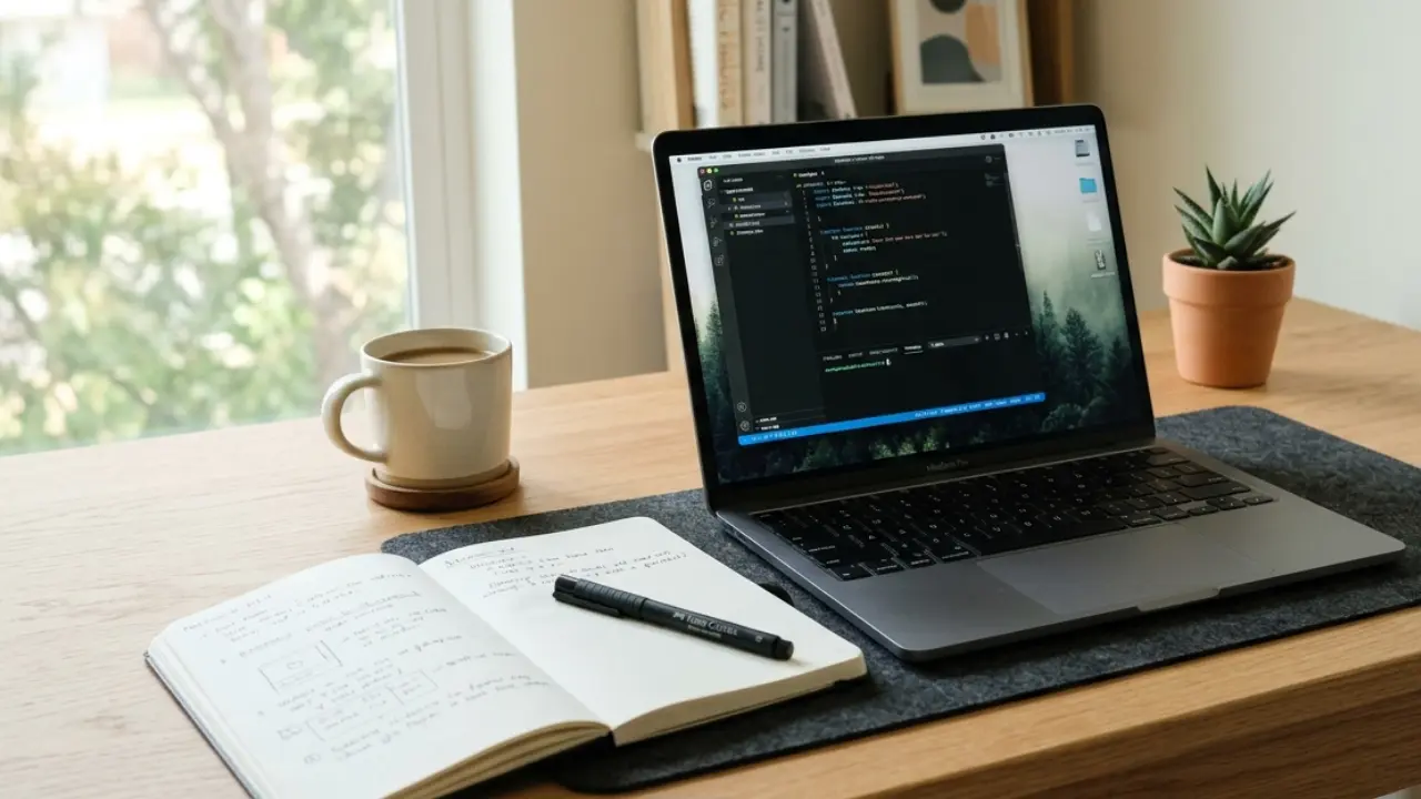 clean workspace setup with no distractions for better focus