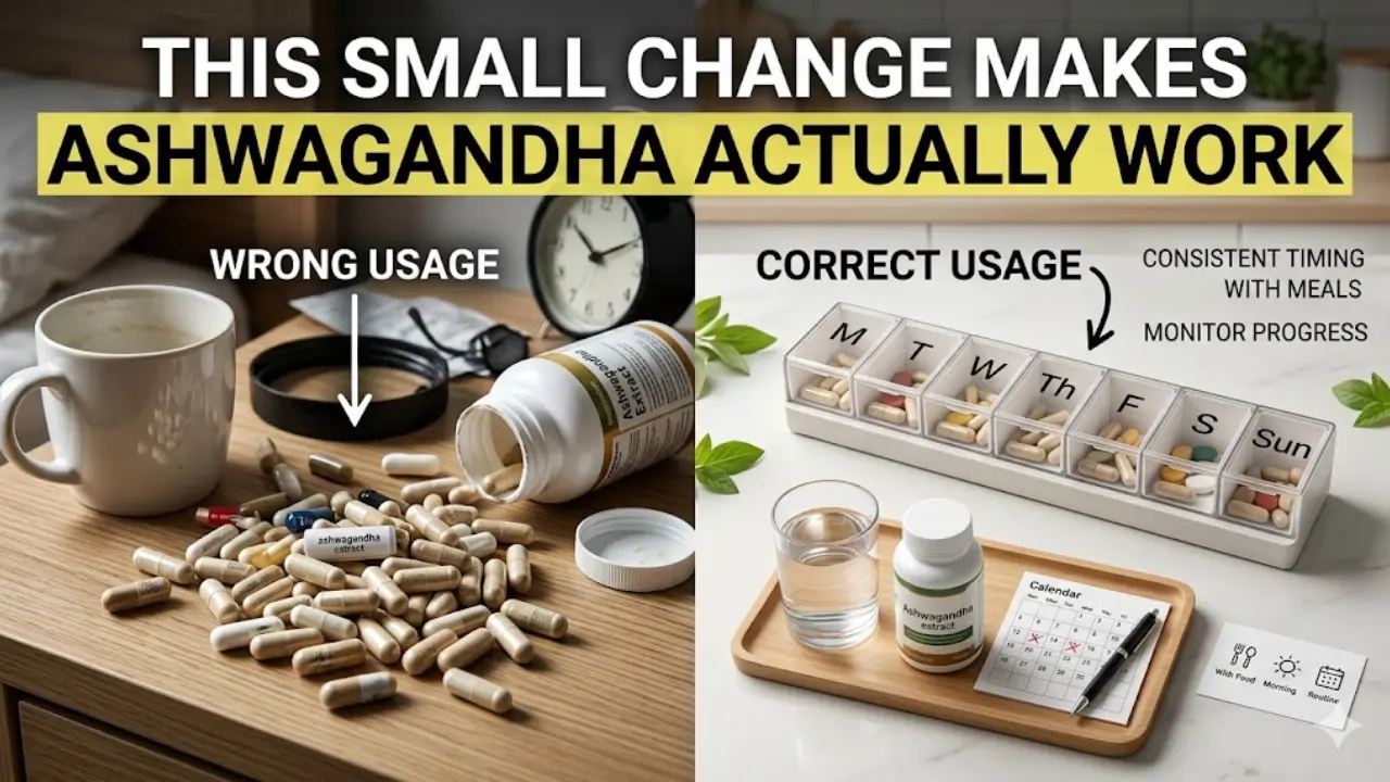 Ashwagandha works but only if used correctly Learn the right dosage timing and method for maximum benefits.