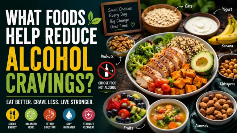 Daily meals can affect alcohol cravings more than many people realize. These foods support fullness, hydration, and routine change naturally too.