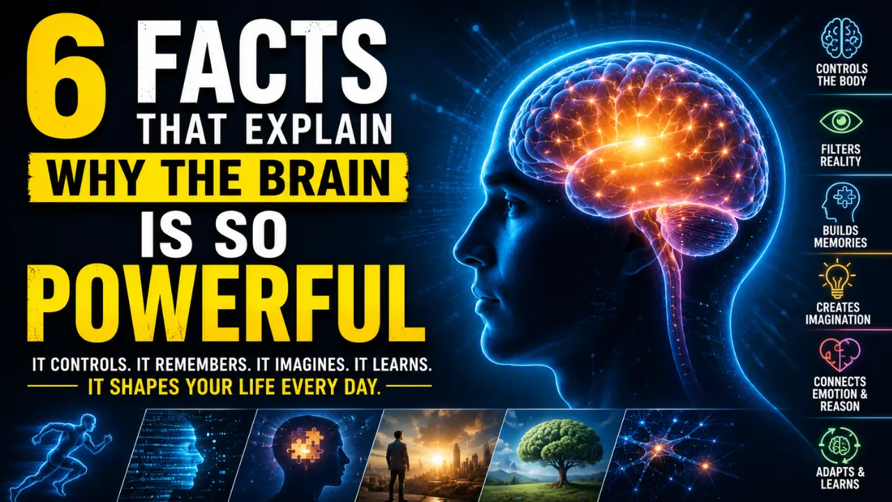 Learn six facts that reveal why the brain is so powerful and how it quietly supports movement, memory, imagination, emotion, and daily choice making.