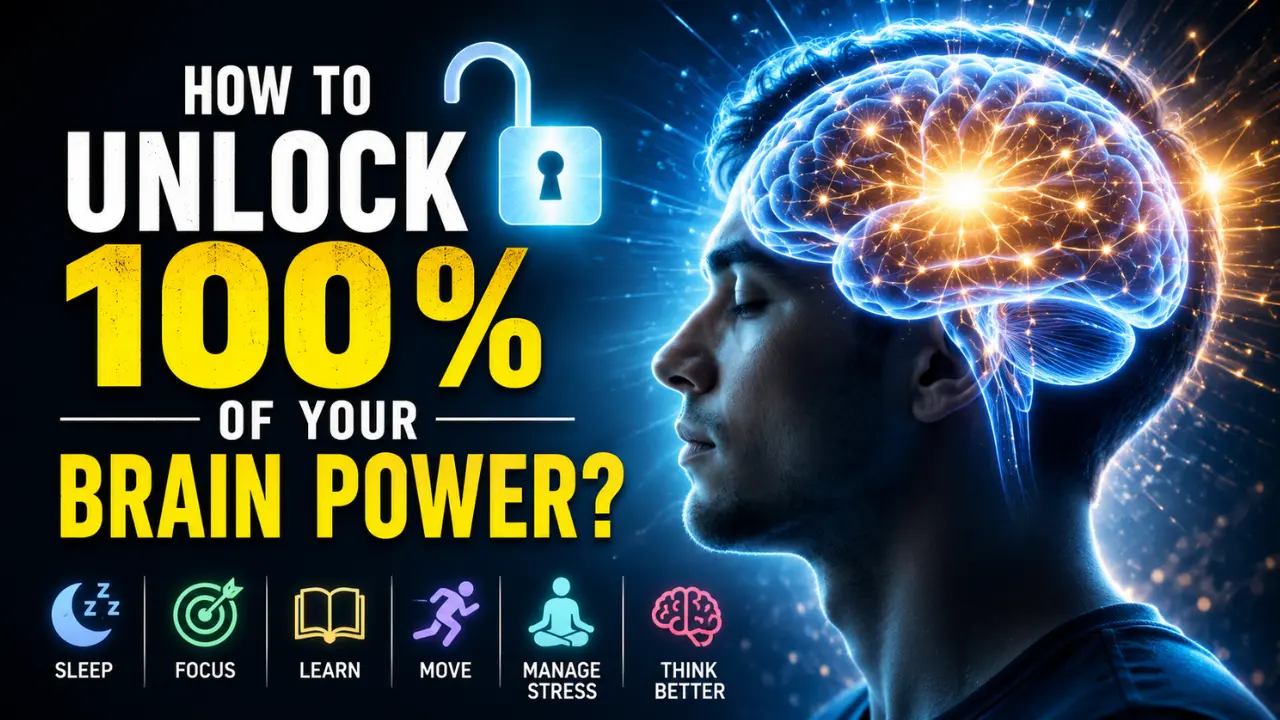 Wondering how to unlock 100% of your brain power? Learn the truth behind the myth and the habits that help your mind work better every day naturally.