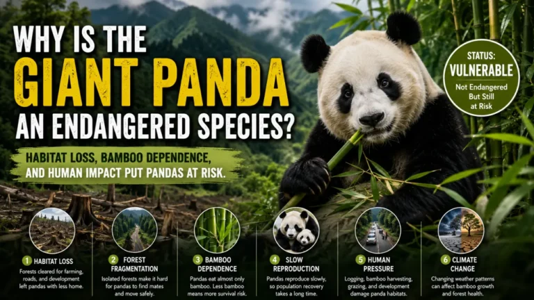 Giant pandas depend on bamboo forests, and habitat loss made survival difficult. Here is why they became endangered and still need careful protection.