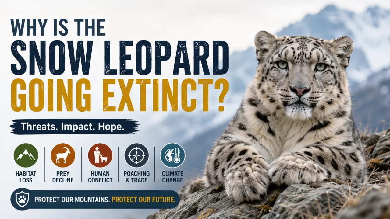 Learn why the snow leopard is at risk, what threatens its mountain home, and why this rare big cat still needs protection.