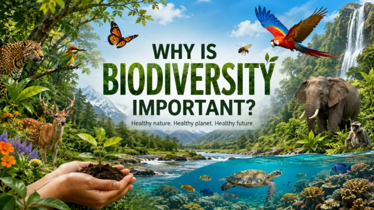 Understand why biodiversity matters for humans, animals, plants, food security, clean water, climate health, and the planet.